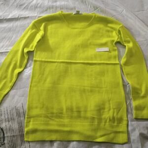Amazon Essentials Neon Yellow Long Sleeve Sweater